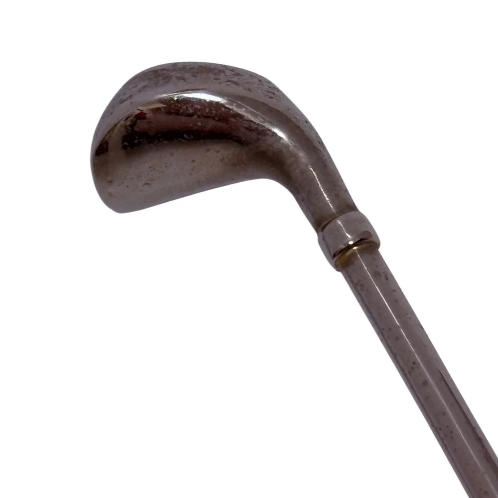 Vintage‎ Golf Club Long Handled Shoehorn Silver Metal Tone Golfer Valet Gift MCM